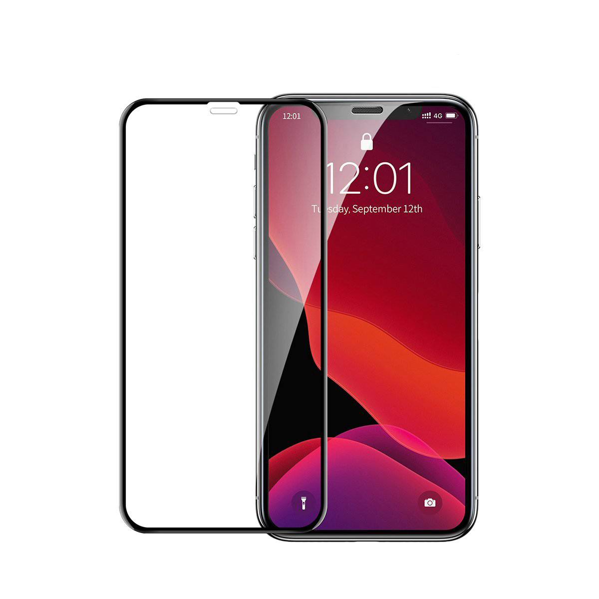 Relativitetsteori Sølv Slægtsforskning iPhone X/Xs/11 Pro Curved Tempered Glass Screen Protector Baseus